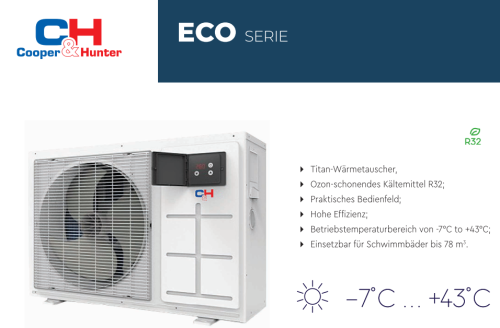 Pool Wärmepumpen ECO Serie