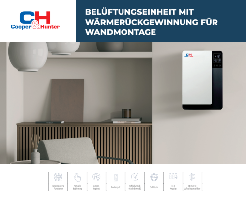 Dezentrale Lüftung mit Wärmerückgewinnung