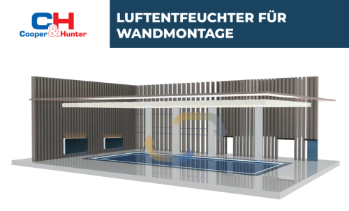 Luftentfeuchter für Wandmontage