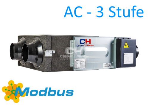 Deckenmontage Lüftungszentrale mit Wärmerückgewinnung AC Motor (Rohr Anschluss)
