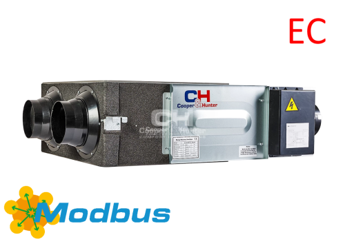 Deckenmontage Lüftungszentrale mit Wärmerückgewinnung EC Motor (Rohr Anschluss)